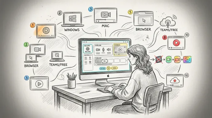 Screen Studio for Windows: What to Use Instead in 2026