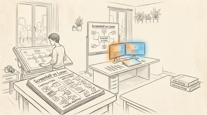 Screentell vs Loom: Creating a Video vs Communicating With a Video
