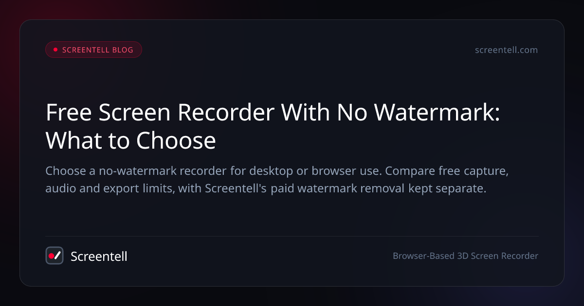 Screenreader Watermark Free Screen Recorder with No Watermark: 5 Best Options Deep Review ...